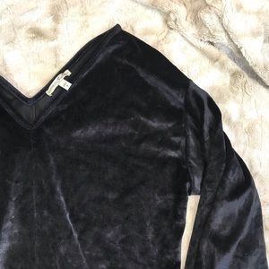 Express One Eleven Crushed Velvet Sweatshirt